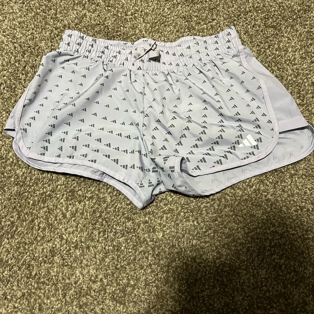 Adidas Women's Silver/Lilac Running Shorts